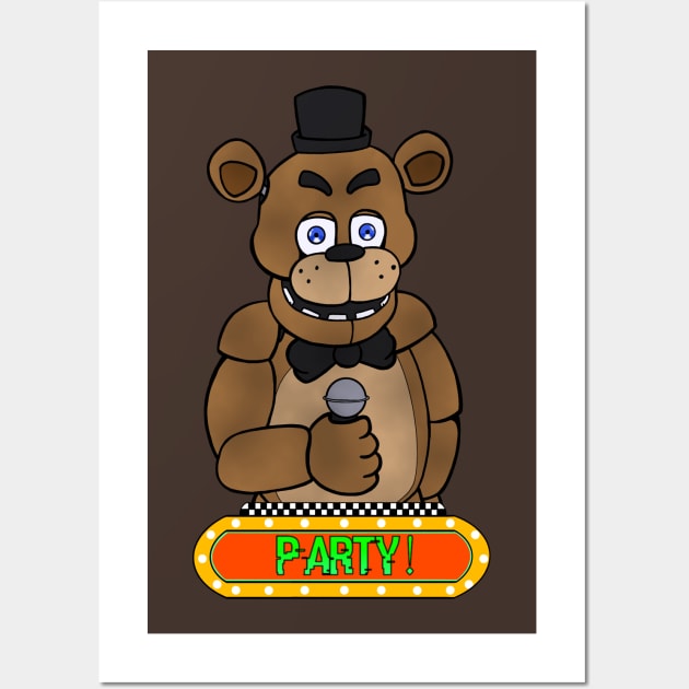 Fnaf Freddy Fazbear Wall Art by MortuusArts